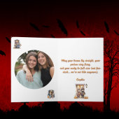 Kinder Schattigee Grappige moderne foto Halloween  Kaart