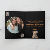 Kinder Schattigee Grappige moderne foto Halloween  Kaart (Binnen)