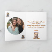 Kinder Schattigee Grappige moderne foto Halloween  Kaart (Binnen)