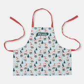 Kinder Schattigee kerstmuts witte muizen kerst Schort (Voorkant)