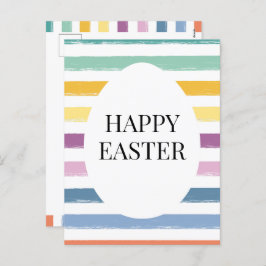 Kinder Schattigee Kleurrijke Happy Easter Egg Mode Feestdagenkaart