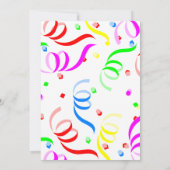 Kinder Schattigee Kleurrijke Verjaardag Kaart (Achterkant)