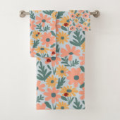 kinder Schattigee Ladybug Polka dot Daisy Flower P Bad Handdoek (Insitu)