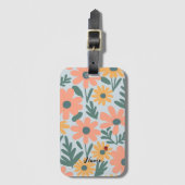 kinder Schattigee Ladybug Polka dot Daisy Flower P Bagagelabel (Voorkant (verticaal))