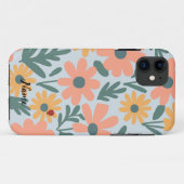 kinder Schattigee Ladybug Polka dot Daisy Flower P Case-Mate iPhone Case (Achterkant (horizontaal))