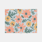 kinder Schattigee Ladybug Polka dot Daisy Flower P Fleece Deken (Voorkant (Horizontaal))