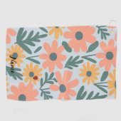 kinder Schattigee Ladybug Polka dot Daisy Flower P Golfhanddoek (Horizontaal)