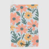kinder Schattigee Ladybug Polka dot Daisy Flower P Golfhanddoek (Voorkant)