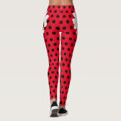 kinder Schattigee Ladybug Polka dot Daisy Flower P Leggings (Achterkant)