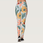 kinder Schattigee Ladybug Polka dot Daisy Flower P Leggings (Achterkant)