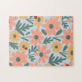 kinder Schattigee Ladybug Polka dot Daisy Flower P Legpuzzel (Horizontaal)