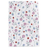 kinder Schattigee Ladybug Polka dot Daisy Flower P Medium Cadeauzakje (Voorkant)