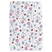 kinder Schattigee Ladybug Polka dot Daisy Flower P Medium Cadeauzakje (Achterkant)