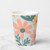 kinder Schattigee Ladybug Polka dot Daisy Flower P Papieren Bekers (Achterkant)