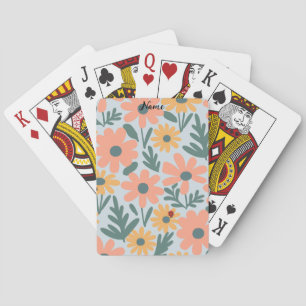 kinder Schattigee Ladybug Polka dot Daisy Flower P Pokerkaarten