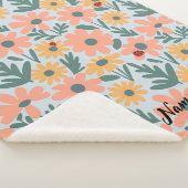 kinder Schattigee Ladybug Polka dot Daisy Flower P Sherpa Deken (3/4)