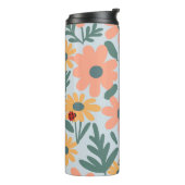 kinder Schattigee Ladybug Polka dot Daisy Flower P Thermosbeker (Gedraaid links)