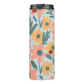 kinder Schattigee Ladybug Polka dot Daisy Flower P Thermosbeker (Achterkant)