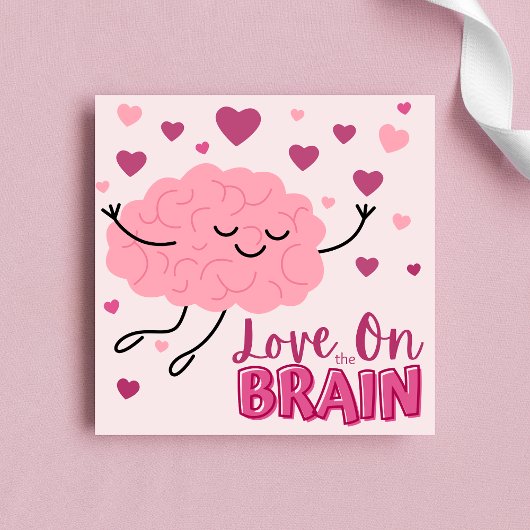 Kinder Schattigee liefde op de Brain Valentijnsdag Feestdagenkaart