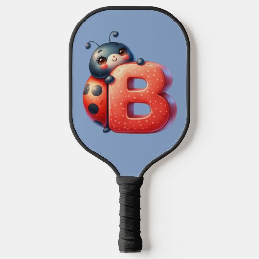 Kinder Schattigee lieveheersbeestje monogram lette Pickleball Paddle (Voorkant)