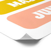 Kinder Schattigee maanden van het jaar leren kinde Poster (Hoek)