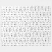 Kinder Schattigee monochrome miniatuur dierlijke k Fleece Deken (Voorkant (Horizontaal))