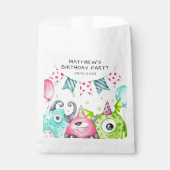 Kinder Schattigee Monsters Verjaardagsfeest Bedankzakje (Voorkant)