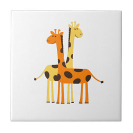 Kinder Schattigee Oerwoud Giraffe Tegeltje