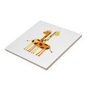 Kinder Schattigee Oerwoud Giraffe Tegeltje (Zijkant)