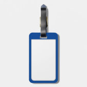 Kinder Schattigee Oranje Vis Personaliseren Bagagelabel (Achterkant verticaal)