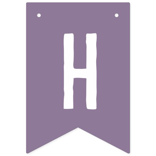 Kinder Schattigee Paarse Gymnastiek Verjaardag Vlaggetjes (Tweede vlag)