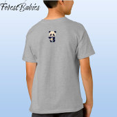 Kinder Schattigee Panda Beer Natuur Dierlijke Cart T-shirt