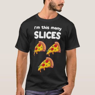 Kinder Schattigee Pizza 3e Verjaardag Ik ben zo ve T-shirt