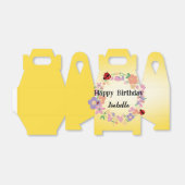 Kinder Schattigee Polka dot Ladybug Spring Flower  Bedankdoosjes (Uitgevouwen)