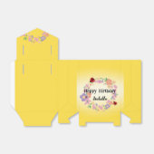 Kinder Schattigee Polka dot Ladybug Spring Flower Bedankdoosjes (Uitgevouwen)