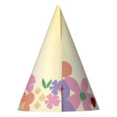 Kinder Schattigee Polka dot Ladybug Spring Flower  Feesthoedjes (Achterkant)