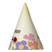 Kinder Schattigee Polka dot Ladybug Spring Flower  Feesthoedjes (Rechts)