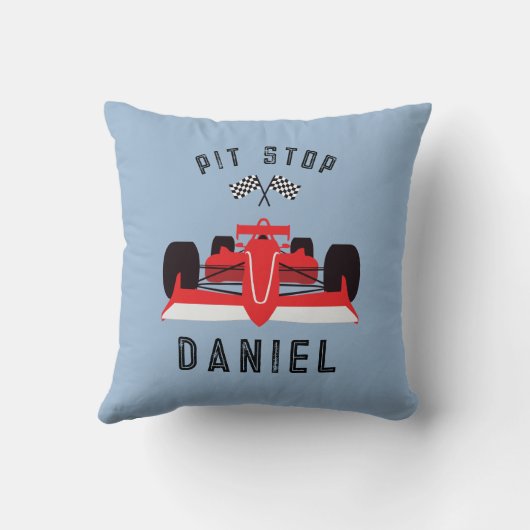 Kinder Schattigee raceauto Kussen (Achterkant)