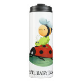 Kinder Schattigee Rode lieveheersbeestje Bijeninse Thermosbeker (Voorkant)