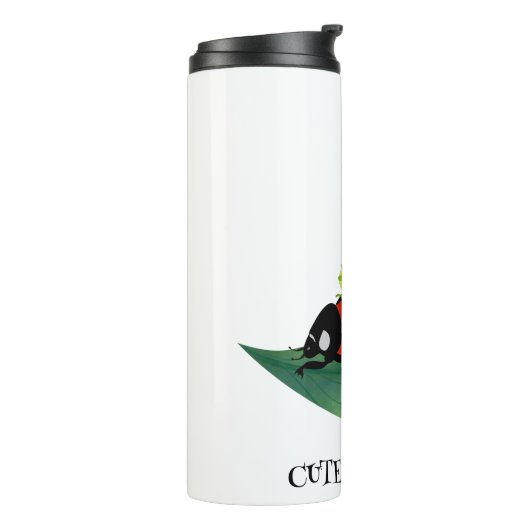 Kinder Schattigee Rode lieveheersbeestje Bijeninse Thermosbeker (Gedraaid links)