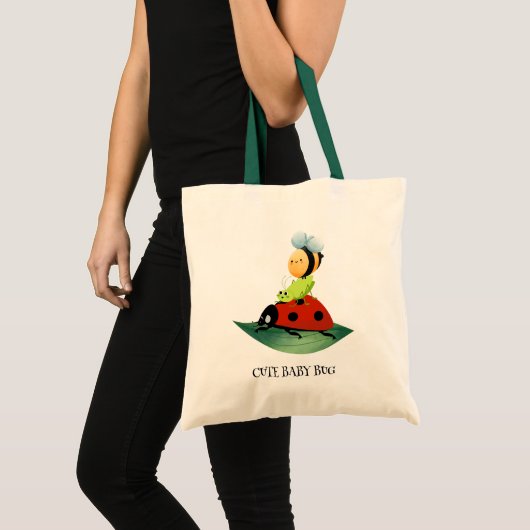 Kinder Schattigee Rode lieveheersbeestje Bijeninse Tote Bag (Voorkant (product))