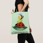 Kinder Schattigee Rode lieveheersbeestje Bijeninse Tote Bag (Dichtbij)