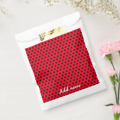 kinder Schattigee rode lieveheersbeestje Polka dot Bedankzakje (Gezegeld)