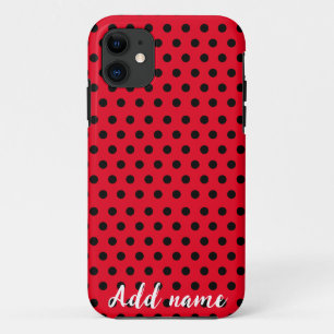 kinder Schattigee rode lieveheersbeestje Polka dot Case-Mate iPhone Case