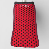 kinder Schattigee rode lieveheersbeestje Polka dot Golfheadcover (Draai 90)