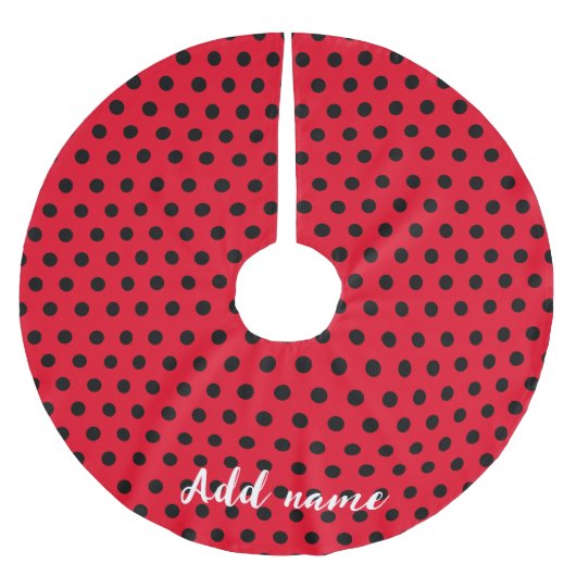 kinder Schattigee rode lieveheersbeestje Polka dot Kerstboom Rok (Voorkant)