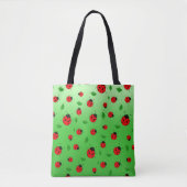 kinder Schattigee rode lieveheersbeestje Polka dot Tote Bag (Voorkant)