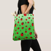 kinder Schattigee rode lieveheersbeestje Polka dot Tote Bag (Dichtbij)