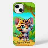 Kinder Schattigee Wildlife Tiger Oerwoud Safari Ca Case-Mate iPhone Case (Achterkant)