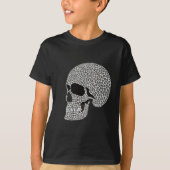 Kinder schedel T Shirt - Intriciteit Abstracte rod (Voorkant)
